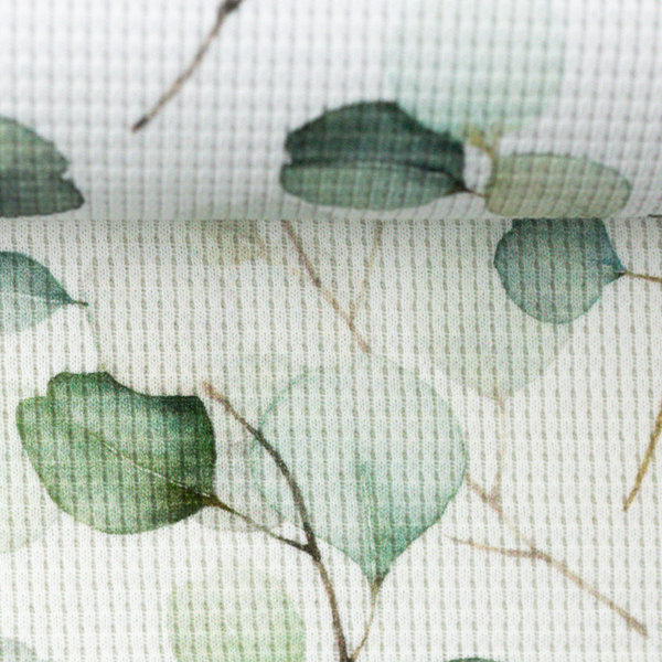 Ilse, Waffeljersey, große Eukalyptusblätter